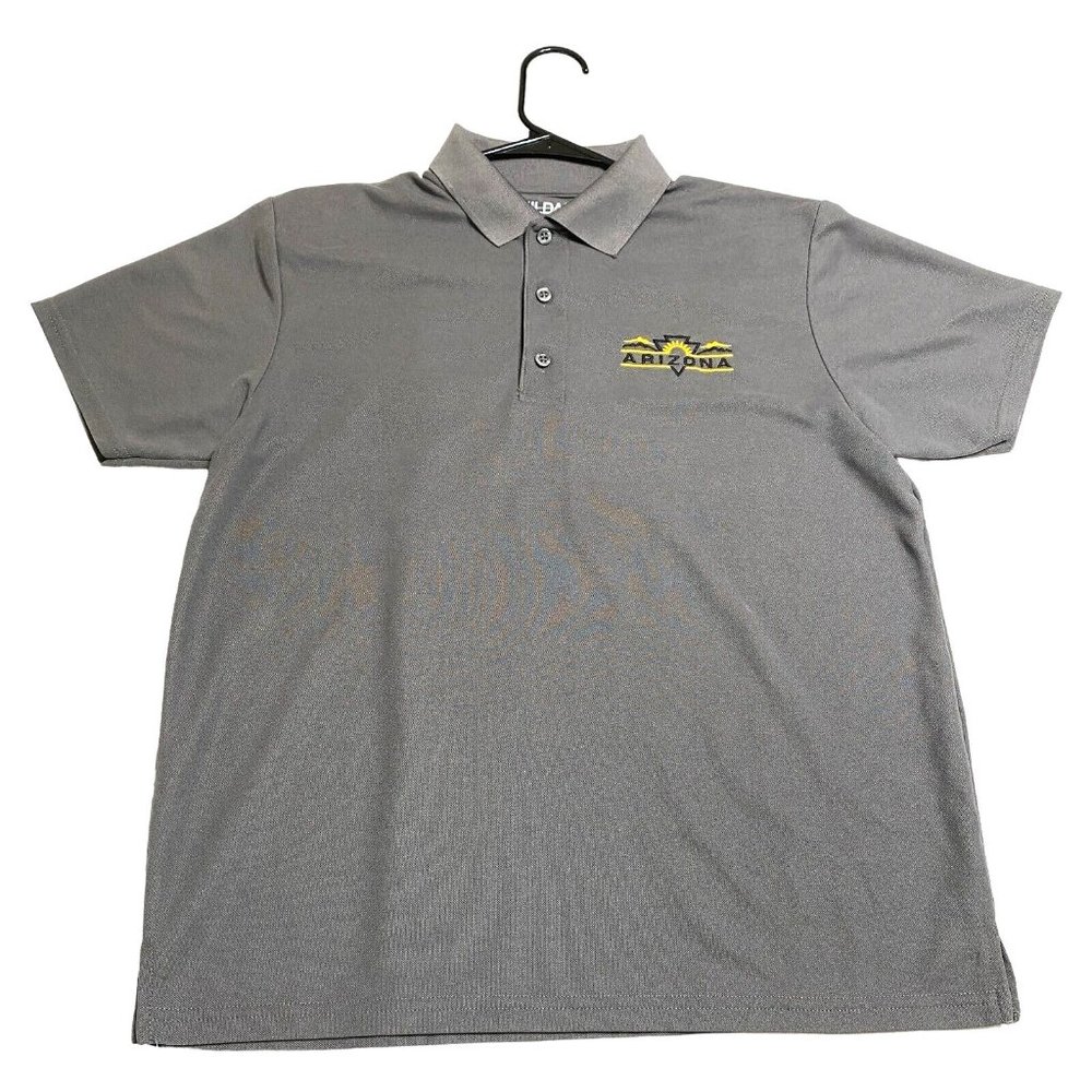 Arizona State USA Embroidered Polo Shirt Adult Medium Gildan Performance USA Men